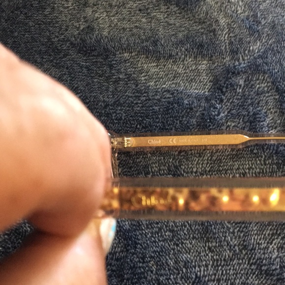 Chloe Sunglasses iCE760S Gold Square Cat Eye NWT - Picture 7 of 9